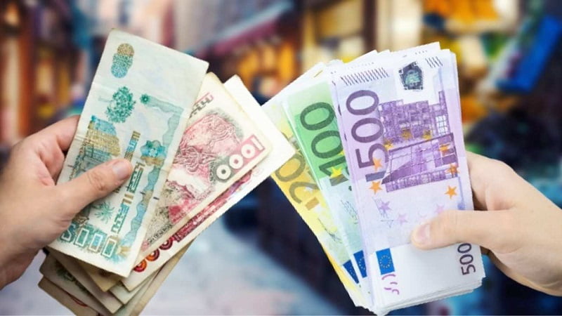 Taux de change euro - dinar algérien